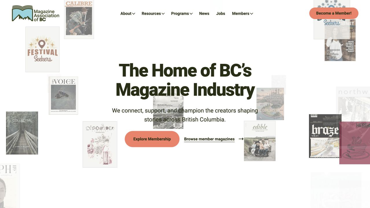 MagsBC interactive magazine hero
